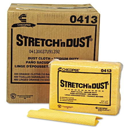 CHIX Stretch 'n Dust Cloths, 12 3/5 x 17, Yellow, PK400 0413
